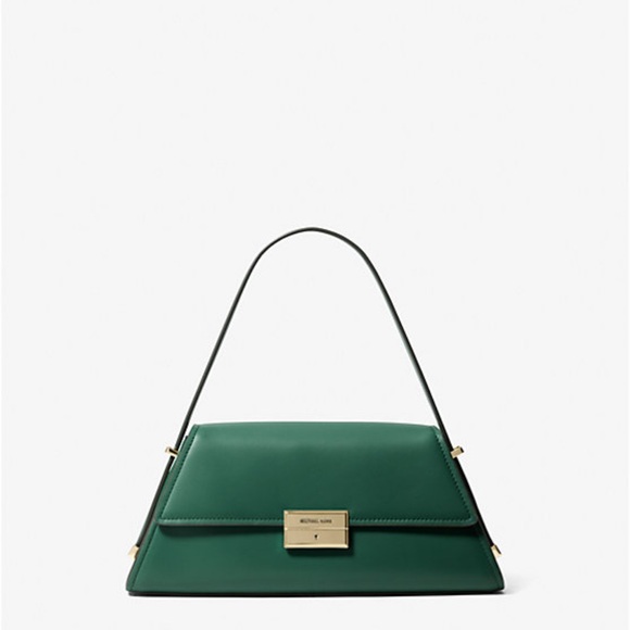Michael Kors Ludlow Medium Green Shoulder Bag, NWT - Picture 1 of 10